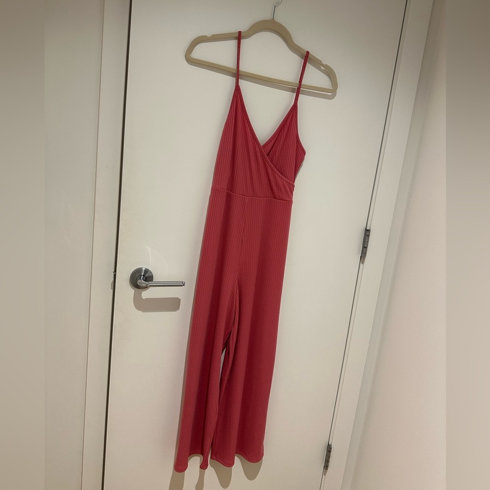 Forever 21 Coral Ribbed jumpsuit